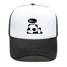 Qi Xin Cat Dozing panda бейсболка Мужская модная мужская повседневная Летняя сетчатая Кепка Солнцезащитная шляпа с буквенным принтом мультяшная Кепка