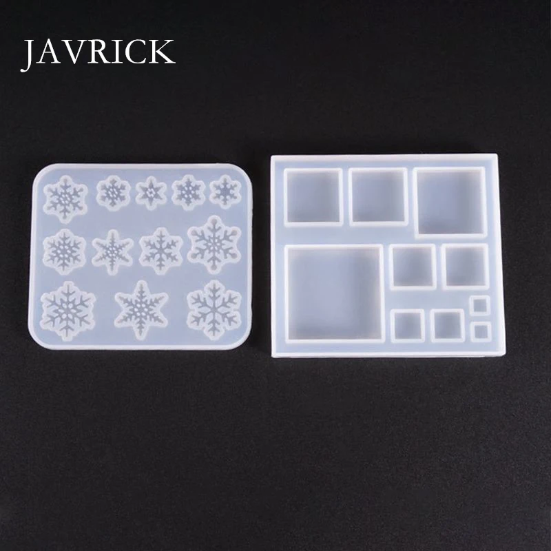 

Silicone Molds Snowflake Square Jewelry Mold DIY Craft Tool Jewellery Making Accessories UV Resin Tool