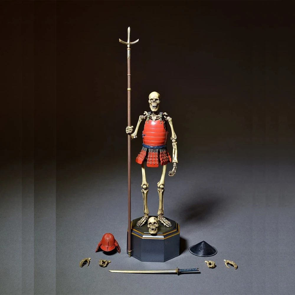 Vogue KT-010 Gaikotsu Samurai Skeleton Warrior Color Version Takeyashiki Jizai Okimono 15cm Action Figure Model Toys | Игрушки и хобби