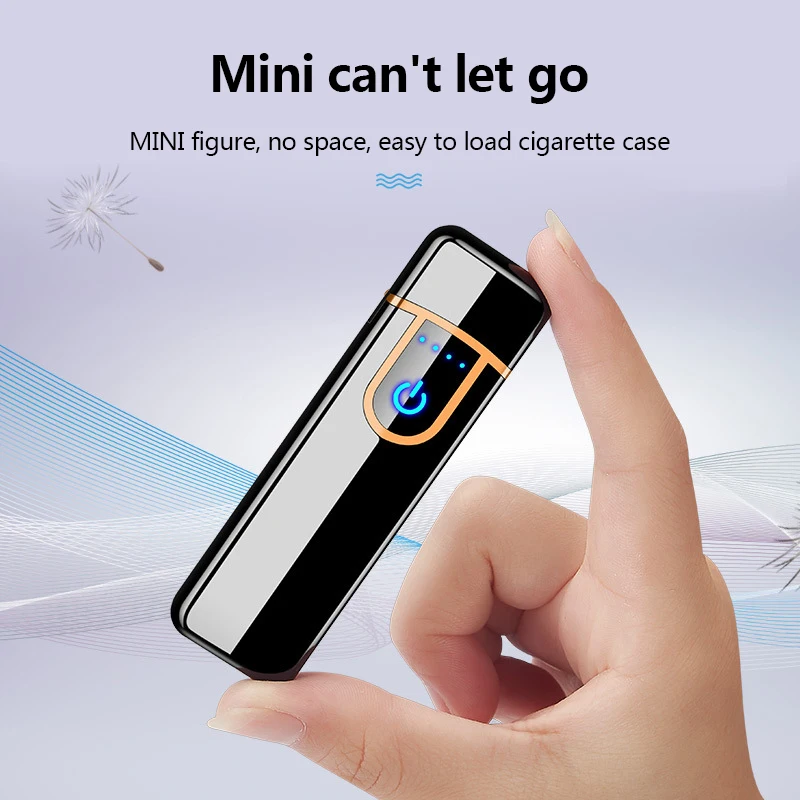 

DIDIHOU New Touch Screen Sensor Cigarette Lighter Compact Smart Sensor USB Charging Lighters Tungsten Flameless Premium Lighter