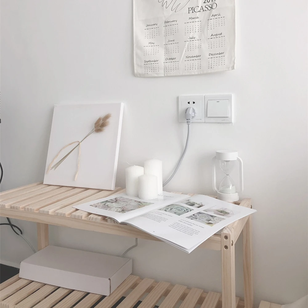 

Wooden Decorative Cabinet Sundries Storage Rack 50*30*48 cm Store Office Bedroom Decoration Prateleira Organizer Wood Shelf