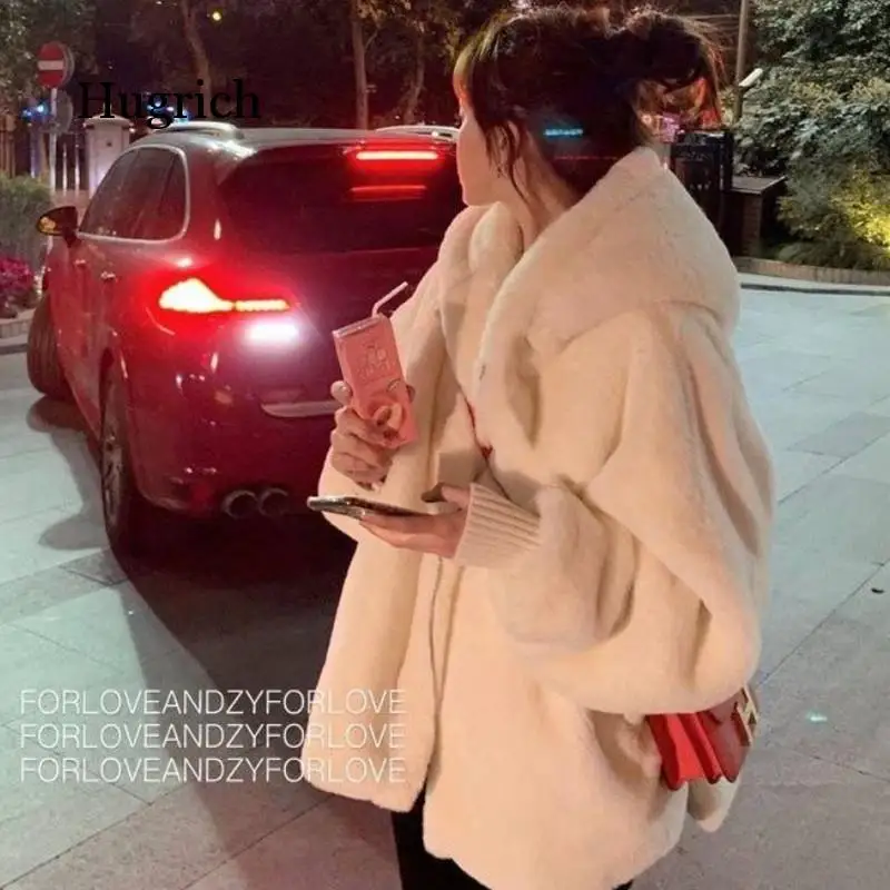 2020 Fashion Faux Fur Coat Winter Women Casual Hooded Slim Long Sleeve Winter Jacket Casaco Feminino