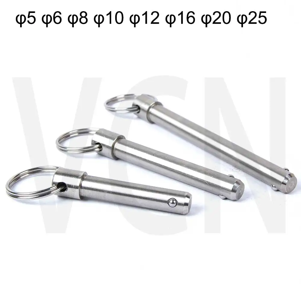 Enhanced Stainless Steel Quick Release Spring Pins, Various Sizes and Lengths