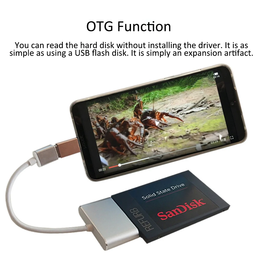 USB 3 to SATA Type C Adapter - External HDD/SSD Converter for 2.5/3.5 Inch Drives - Compatible with Mackbook Pro and Computers Description Image.This Product Can Be Found With The Tag Names Computer Cables Connecting, Computer Peripherals, PC Hardware Cables Adapters, Usb