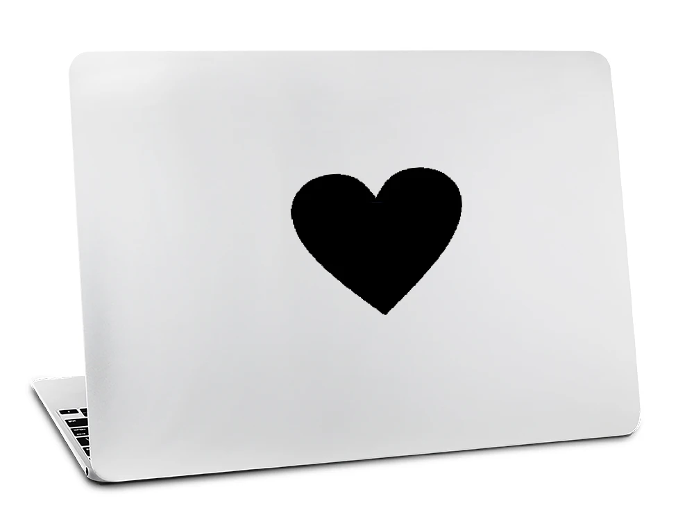 M3008 Любовный текст силуэт наклейка с символом для Macbook Skin Air 11 13 Pro 13 15 17 retina для ноутбука Apple клавиатура виниловая белая наклейка - Цвет: M3008