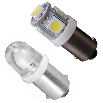 

20 Pcs White T11 Ba9S-5Smd 5050 Led Led Light Bulb Car Dc 12V & 20Pcs Ba9S 1895 H6W 53 57 Bayonet Led Light Bulbs