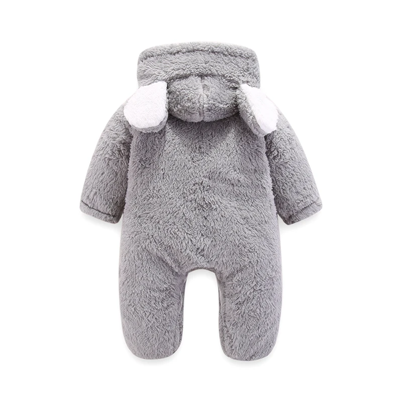 newborn baby girls clothes Bodysuit Baby rompers Hooded pajamas warm winter animal costumes Baby Hooded rompers