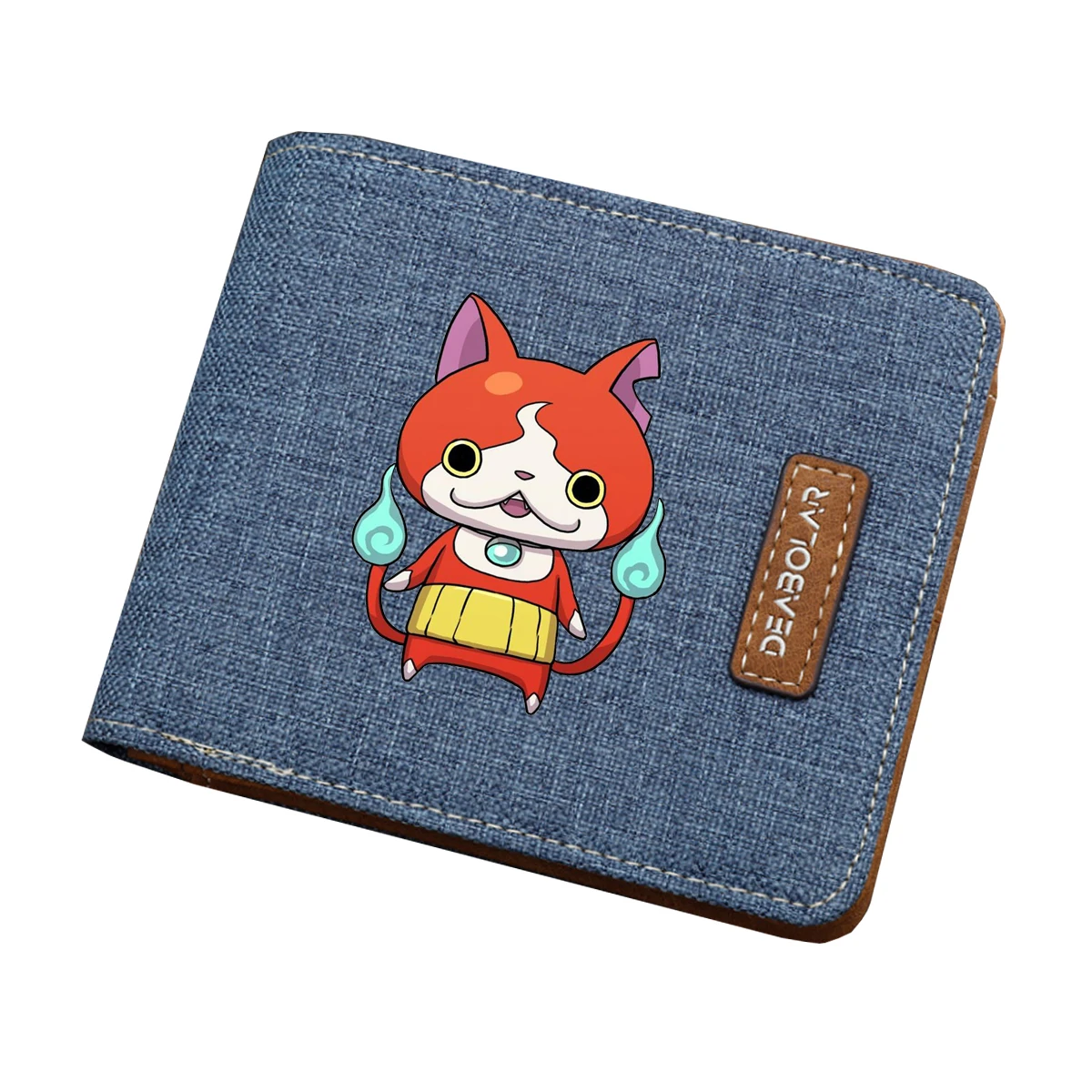 Gioco Caldo Yo-Kai Orologio Portafoglio Uomo Donna Stampa Corta Portafoglio Bifold Porta Monete Per Bambini Portafoglio Per Studenti In Tela Per Adole