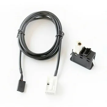 

For BMW E60 E63 E64 E66 E81 E82 E70 E90 Audio adapter 1.5M Radio Audio Brand new