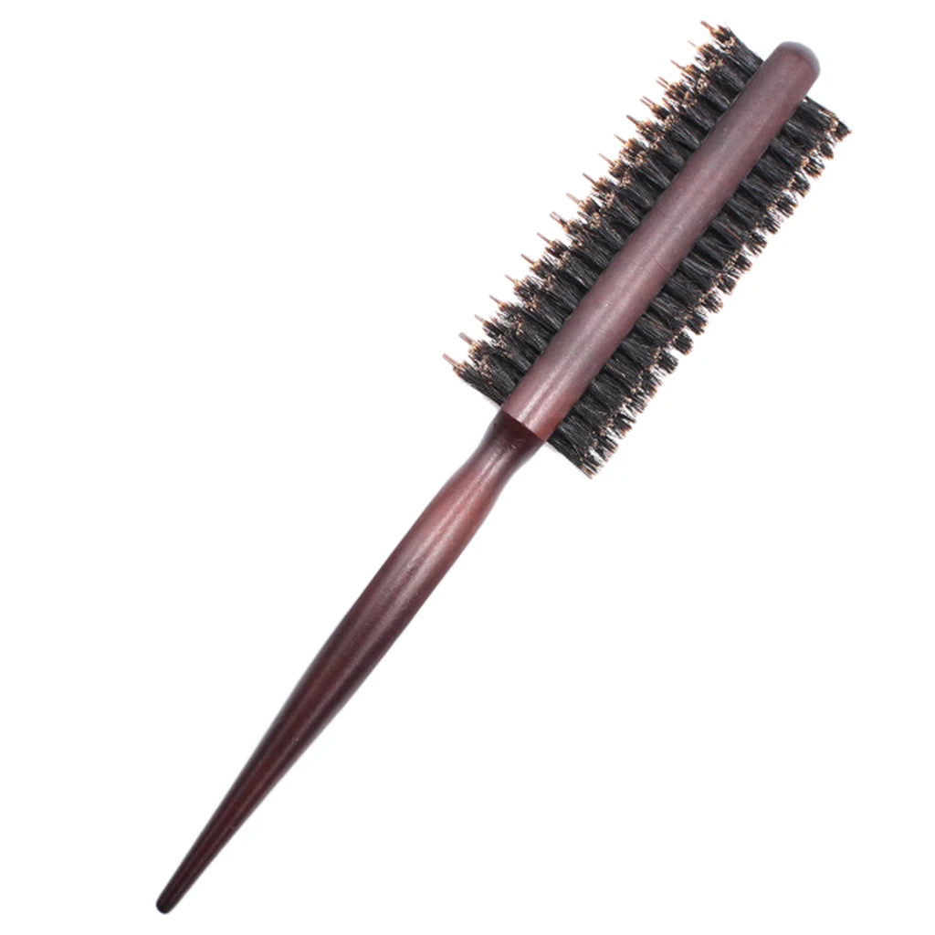 Pro Anti-static Three Row Rat Tail Teasing Brush for Back Combing Volumizing