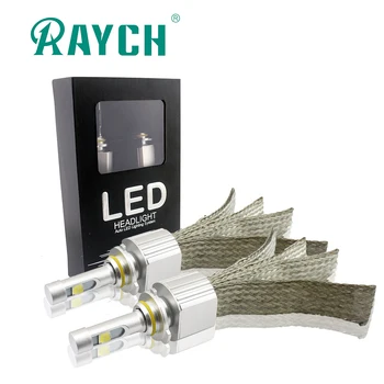 

RAYCH XHP70 Fanless LED Car Headlamp Car Light 12V H7 H8 H9 H10 H11 HB3 9005 HB4 9006 H4 Hi/Lo H13 9004 9007