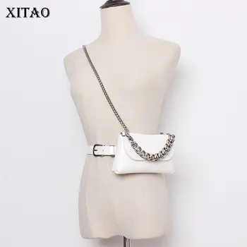 

XITAO Women Cummerbunds Fashion New Patchwork Small Fresh Casual Thick Chain Advanced Feeling and Foreign Atmosphere GCC3523