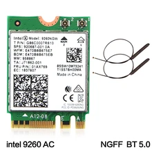 Dual Band Wireless-AC 9260 for Intel 9260NGW NGFF 802.11Ac MU-MIMO 1730Mbps 1.73Gbps WiFi+ Bluetooth 5.0 Card Fit Windows 10
