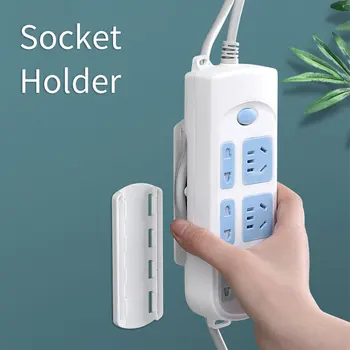 

Power Strip Fixed Device Connected Patch Board Strip Board Stickers Wall Hangers Socket Fixed Device Wall Cord Manager Wall Hang