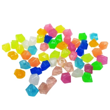 

300Pcs 14mm Luminous Stones Glows in The Dark Pebbles Glows Gravels for Yard and Walkways home decoration accessories