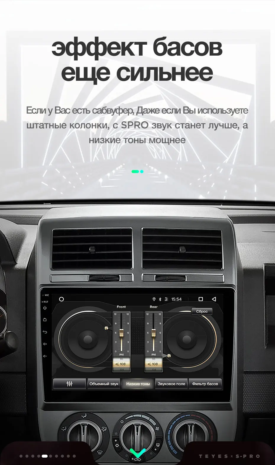TEYES SPRO Штатная магнитола для Джип Компасс MK Jeep Compass MK 2006 2010 Android 8.1, до 8-ЯДЕР, до 4+ 64ГБ 32EQ+ DSP 2DIN автомагнитола 2 DIN DVD GPS мультимедиа автомобиля головное устройство