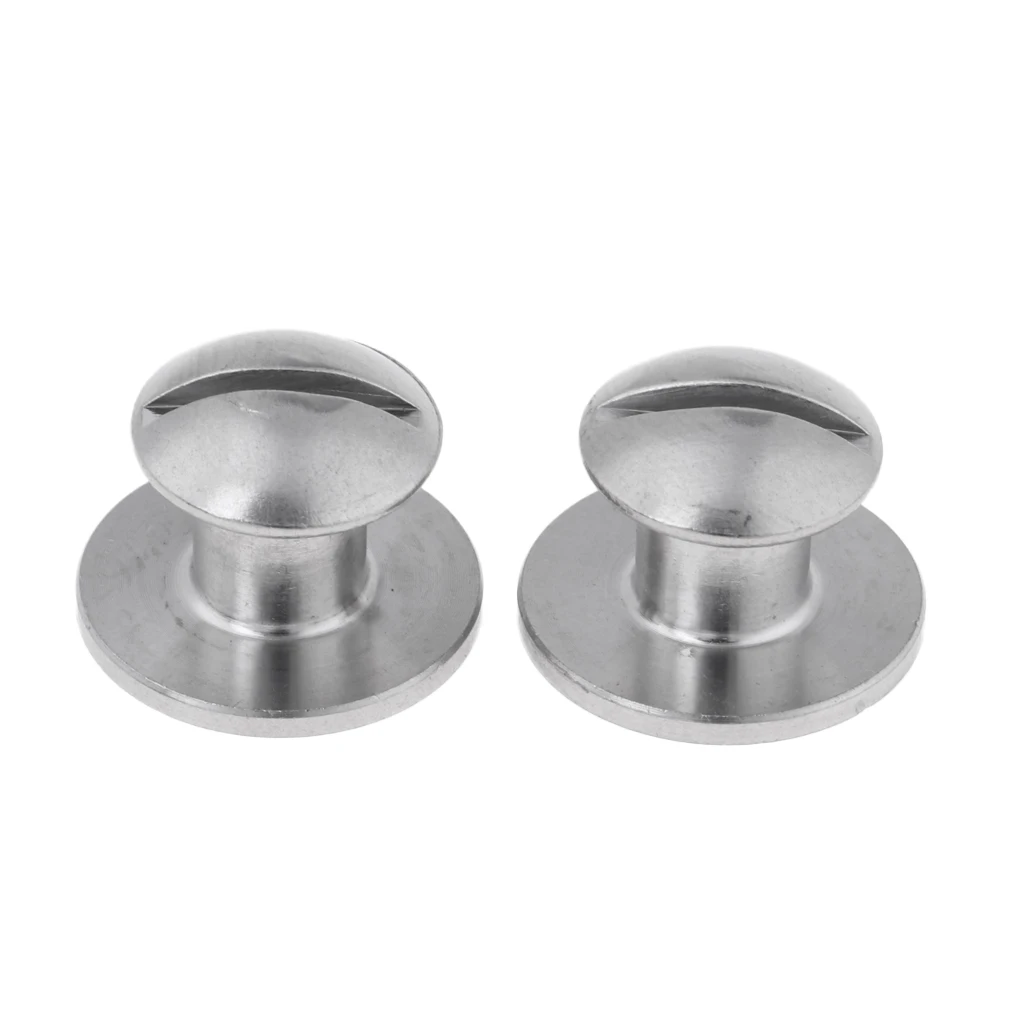 2 Marine 316 Stainless Steel Book Screws For Tech Scuba Diving Backplate Pad