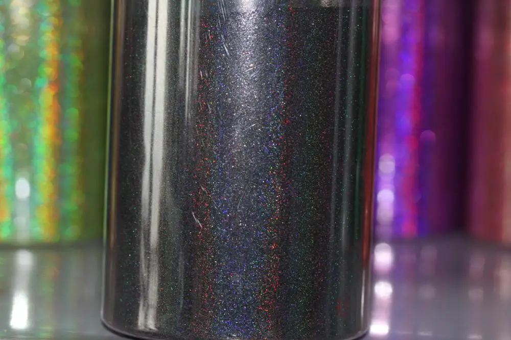 0 1 мм (1/256 .004) черный голографический блестящий порошок-HOLO хромированный порошок