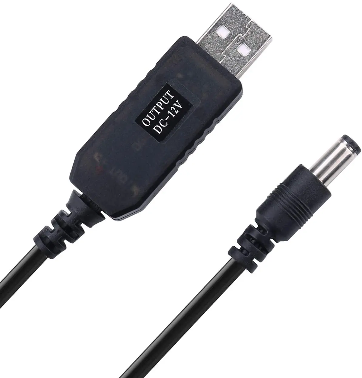 Dc 5v To Dc 12v Usb Voltage Step Up Converter Cable Power Supply Usb Cable With Dc Jack 5 5 X 2 5mm Or 5 5 X 2 1mm 3ft Power Cables Aliexpress