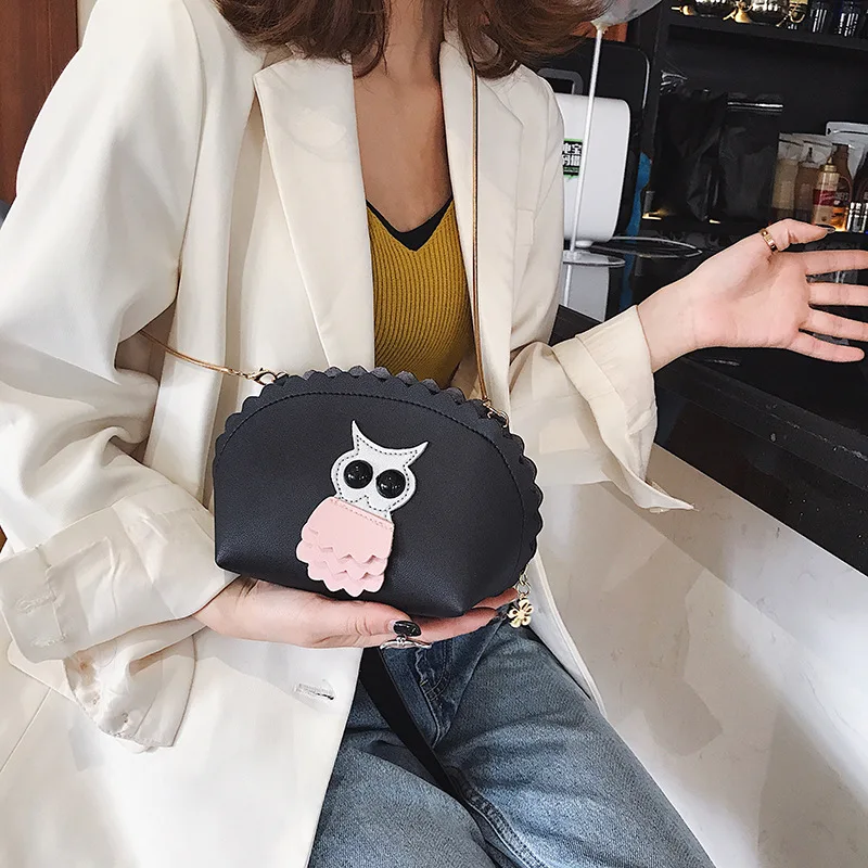 

Cute Adorable Purse Bag Women's 2019 New Style Shell Bag Owl Mini Carrying Bag Crossbody Bag