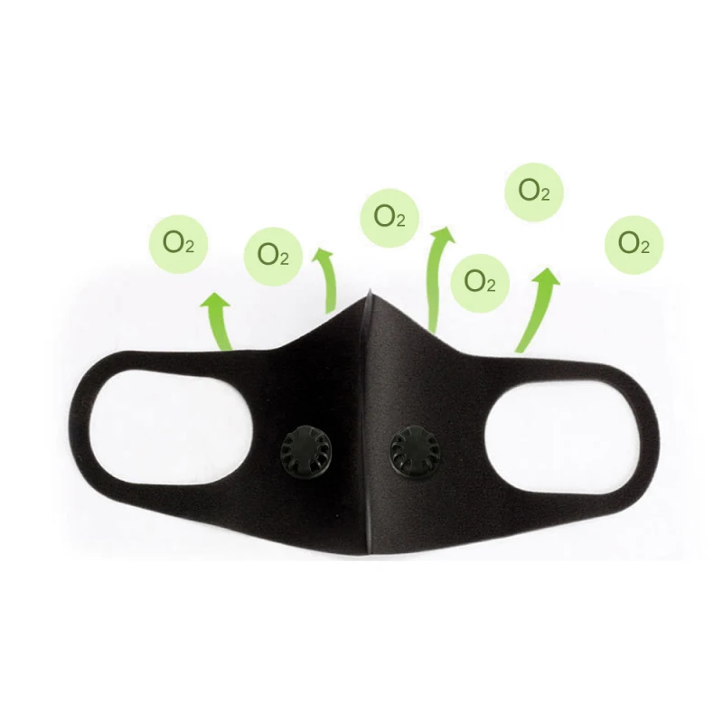 

Cycling Mask With KN95 Filter Protective Cycling Mask Activated Carbon Anti-Pollution Sport Training Bike Facemask Double valve