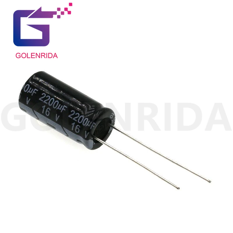 10PCS Electrolytic capacitor 16V2200uF 10*20mm aluminum electrolytic 2200uf 16v | Электронные компоненты и