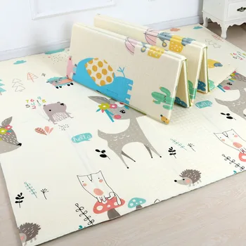 

200*180cm Cartoon Baby Play Mat Foldable Xpe Puzzle Children's Mat Baby Climbing Pad Kids Rug Speelkleed Baby Games Mats