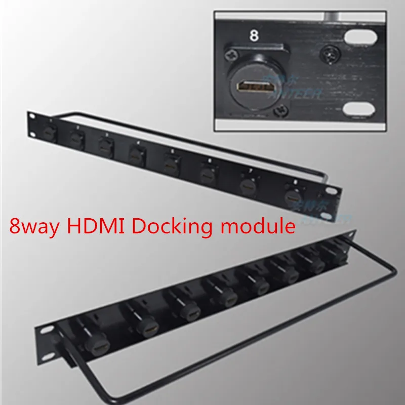 

1U Печатный HDMI модуль 8way 12way 86 панельная стойка в сборе 2,0 HD аудио и видео Стыковая перемычка