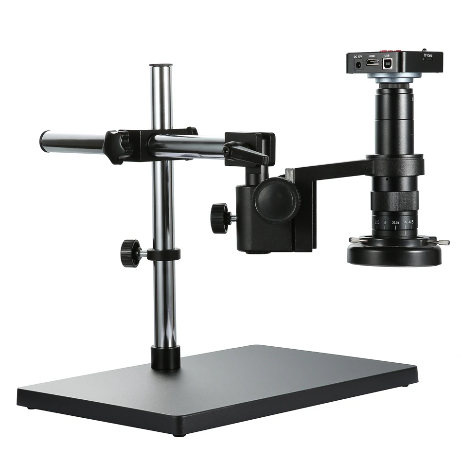 Full HD 38MP 2K 1080P Electronic Video Microscope Camera Storage 120X 180X 300X HDMI-compatible USB Magnifier for Welding Repair