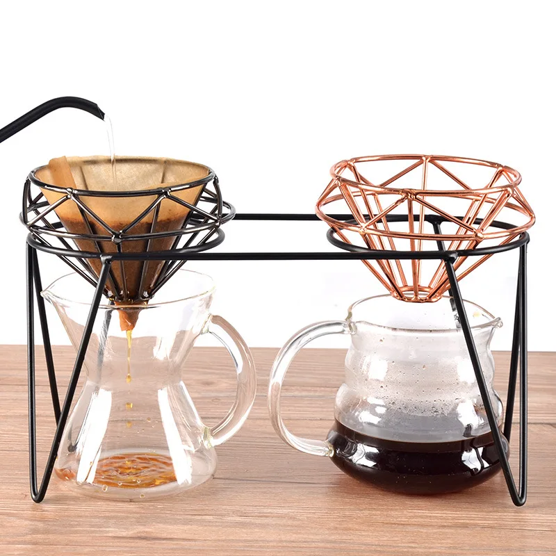 

Ssupport Filters Coffee Maker Dripper Triangle Four Corner Bracket, Reusable Pour Over Coffee Filter Stand,Permanent Filter