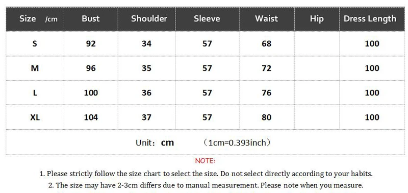 706 dress size chart.