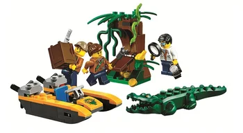 

Bela 10708 Cities Jungle Starter Hidden Treasure Magnifying Model Building Block Bricks Toys Compatible With Lepining City