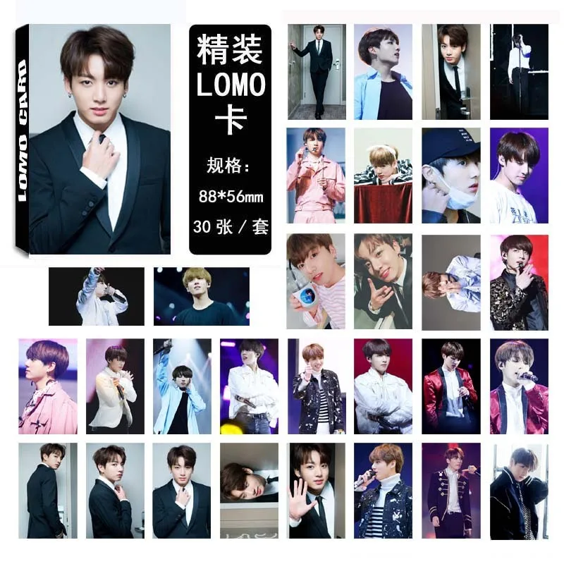 30 шт./компл. KPOP bangtan для мальчиков Фотокарта один JUNGKOOK альбом фото карта Любовь себя Высокое качество HD bangtan boys, K-POP Фотокарта