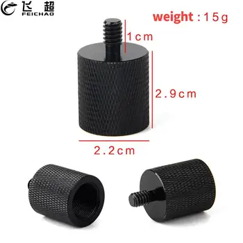 

1x 5/8" Female to 1/4" Male Threaded Screw Adapter Aluminum Alloy for Microphone Stand Tripod Flash Light Bracket Mic Converter