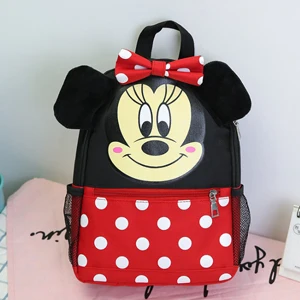 Disney Kids Backpack New Mickey Mouse School-Bag Children Girls Boys Backpacks Polyester Cute Cartoon Kindergarten Bags - Цвет: E