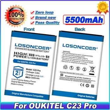 5500mAh Battery For OUKITEL C23 Pro Mobile Phone Battery