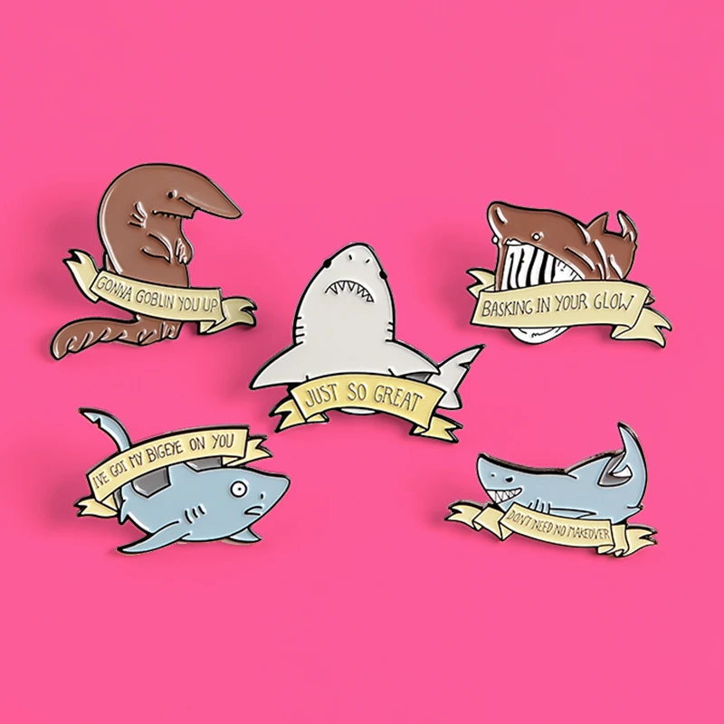 Cute Ocean Whale Shark Brooch Basking In Your Glow Just So Great
