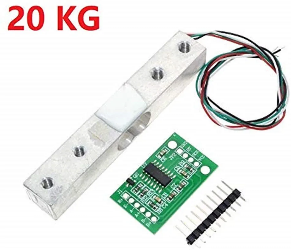 

20kg Load Cell Weight Sensor and HX711 ADC Converter Breakout Module for Arduion Scale Digital Load Cell Weight Weighing