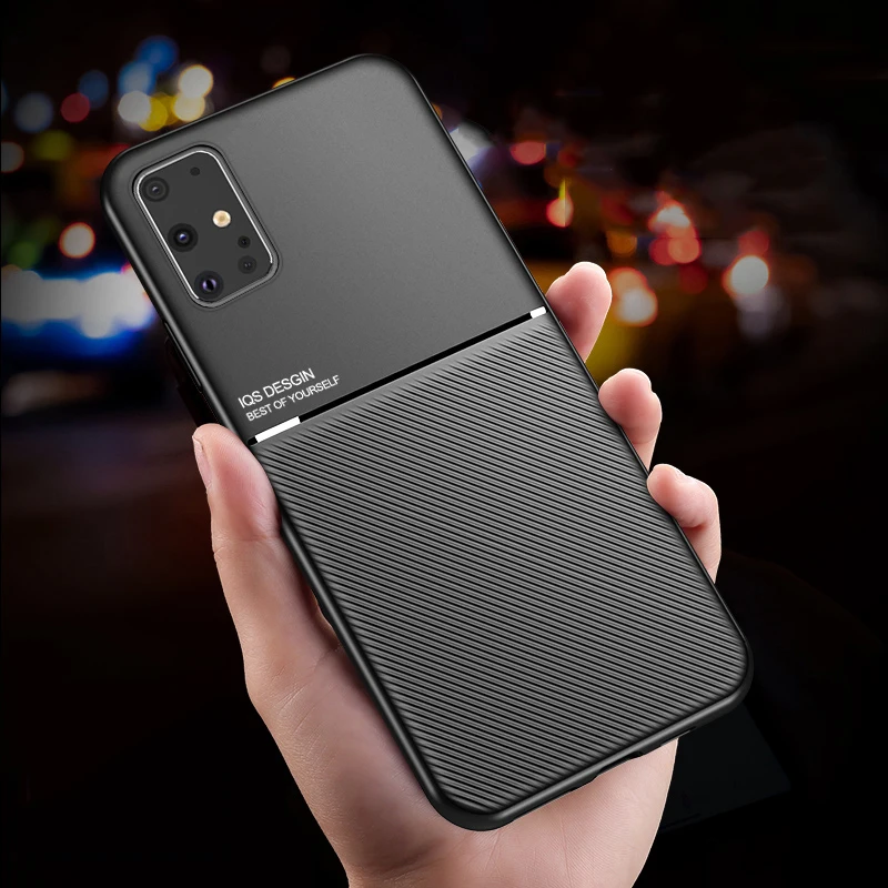 Силиконовый чехол из ТПУ для Samsung Galaxy S20 Plus автомобильный Магнитный