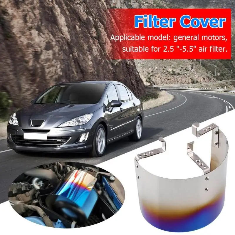 2.5/"-3.0/" UNIVERSAL COLD AIR Intake INDUCTION HOSE KIT System /& Narrow Filter BL