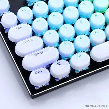 

104 Keys Layout Low Profile Keycaps Set for Mechanical Keyboard Backlit Crystal Edge Design Cherry MX With Key Caps Puller