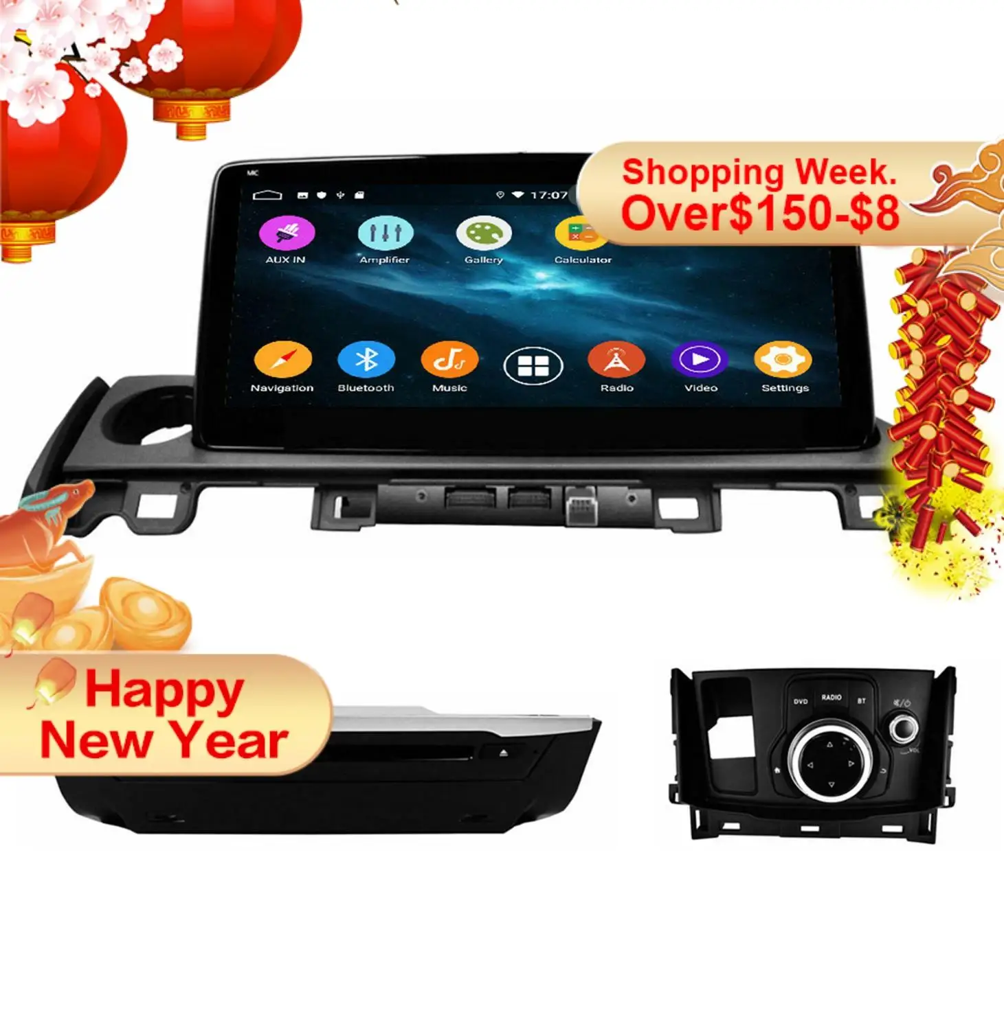 Автомобильный мультимедийный dvd плеер DSP 4 + 64 Android 9 0 для MAZDA 6 2017 2018 автомобильный