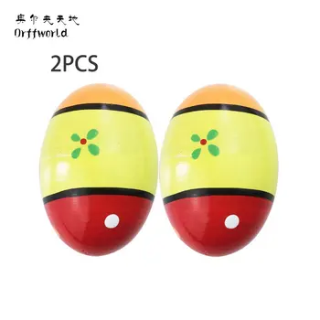 

Orff World A Pair/SET Children Kids Wooden Colorful Sand Eggs Instruments Percussion Musical Toys Best Birthday Gift