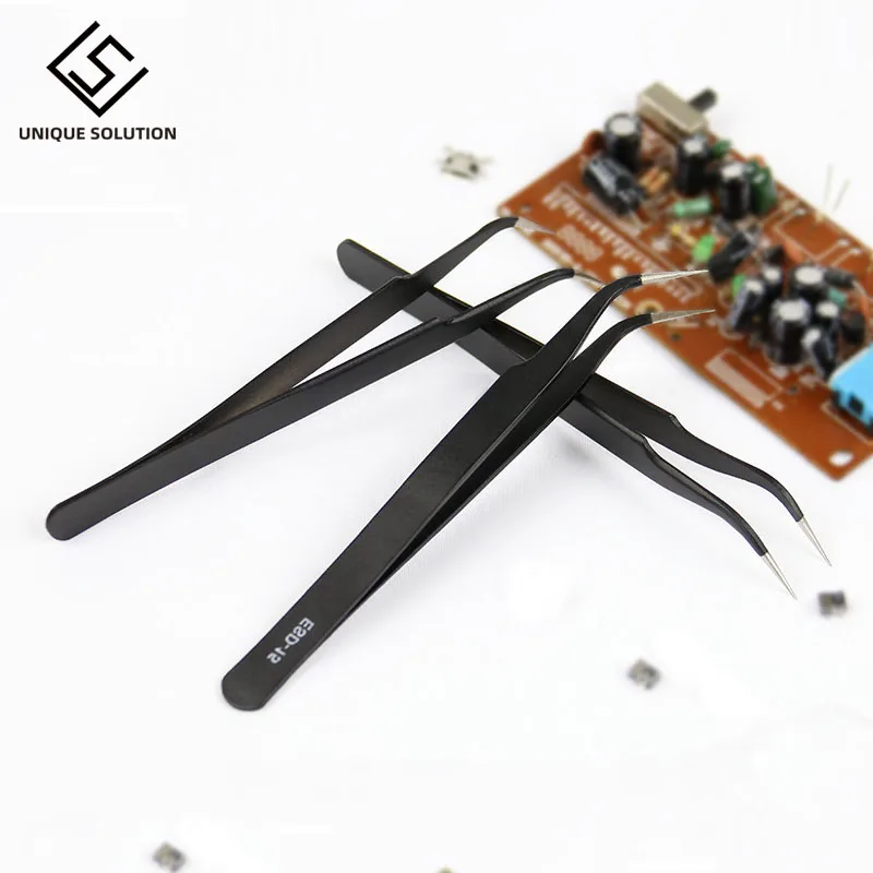 Пинцет для пайки антистатический из нержавеющей стали ESD инструменты