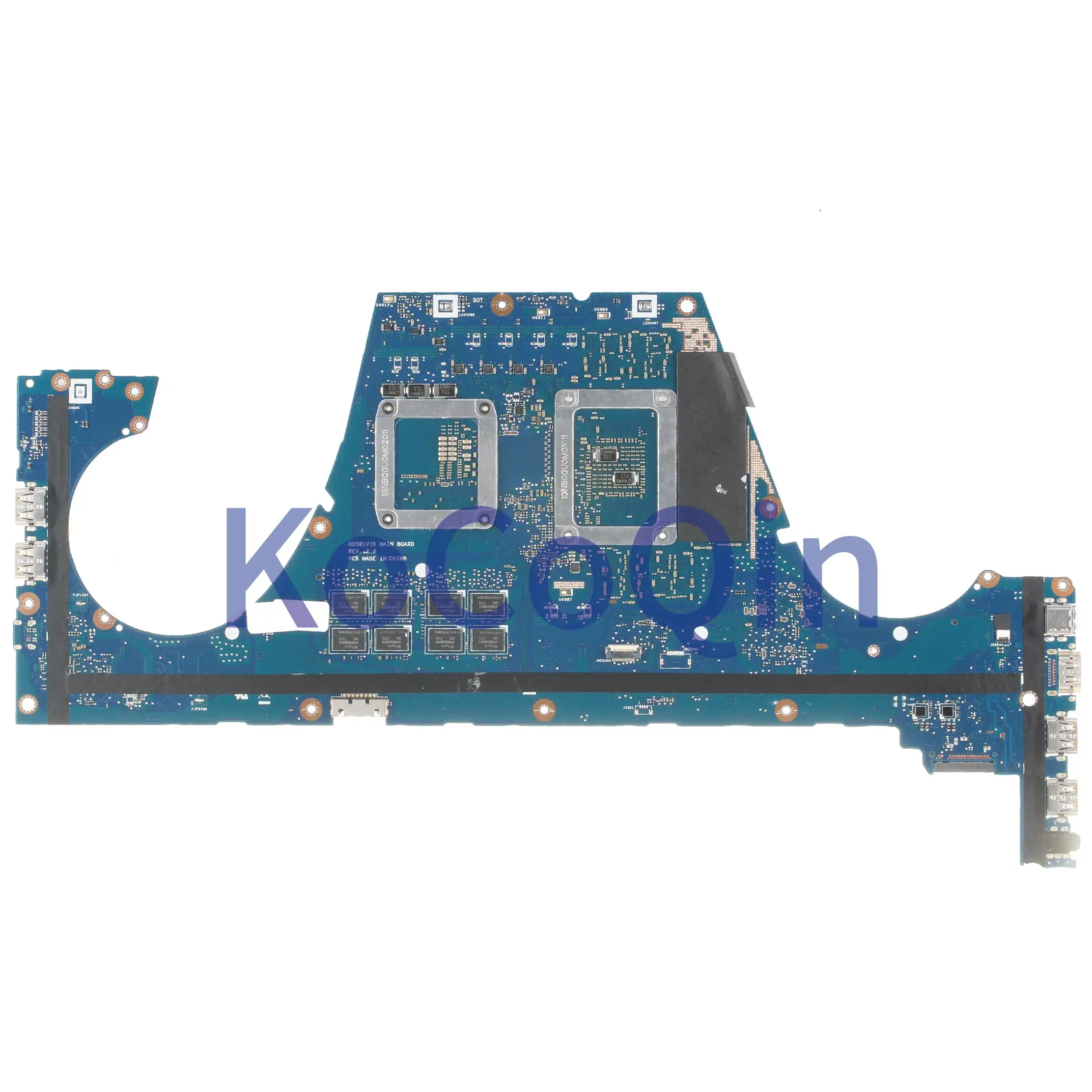 incredible  KoCoQin Laptop motherboard For ASUS GX501VIK I7-7700HQ GTX1080 Mainboard REV:2.0 SR32Q N17E-G3-A1 t