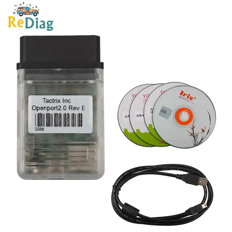 OBD2 считыватель кодов Tactrix открытый порт 2,0 ECU чип Тюнинг инструмент с ECU флэш-кабель открытый порт 2,0 ECU FLASH инструмент со всеми SW
