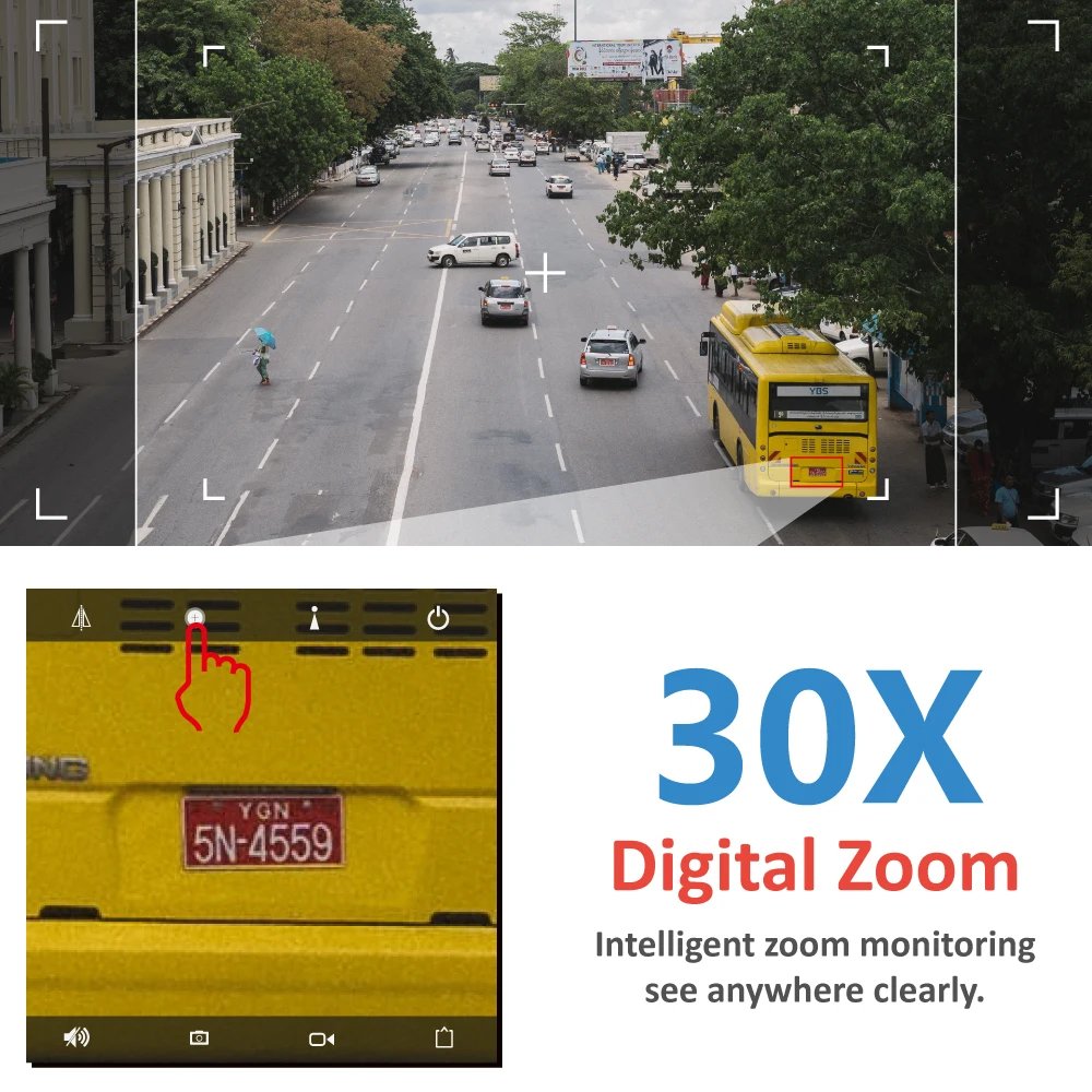 PTZ 30X Zoom видео наблюдение IP 1080P HD Wifi Открытый дом Беспроводная CCTV двухсторонняя