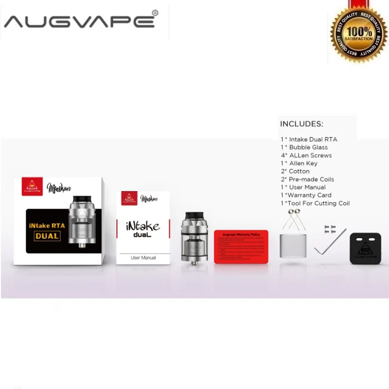 Оригинальный испаритель Augvape двойной RTA бак для вейпа атомайзер 4 2 мл/5 8 мл 26 мм с