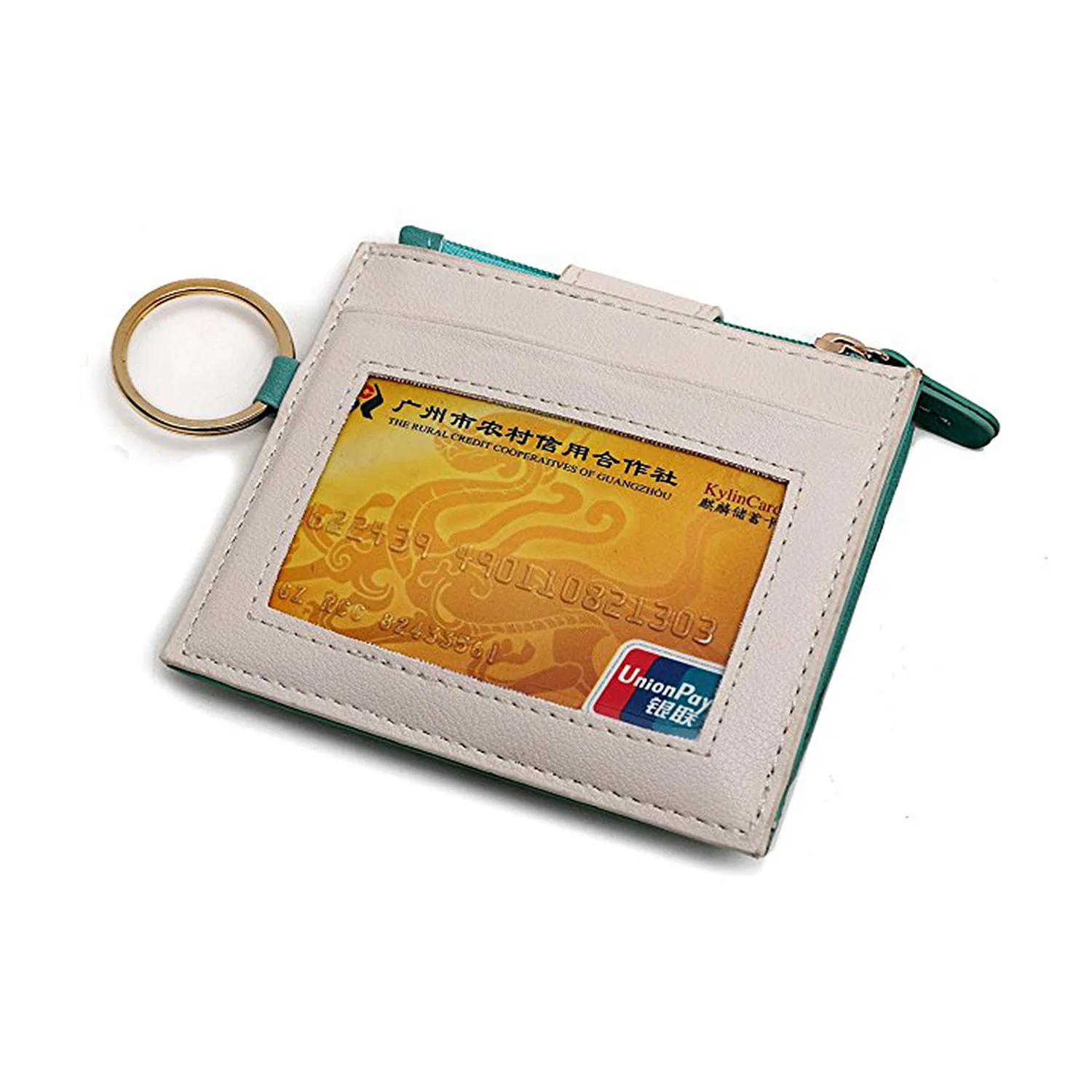 

New Style Women's Genuine Leather Card Bag Ultra-Thin Card Bit More Small Card Holder Korean-style Cartoon Cute Students Purse W