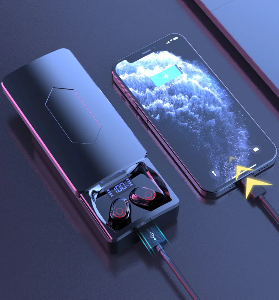 پاوربانک ۱۰،۰۰۰ میلی آمپر و ایرپاد وایرلس بلوتوث 11 Hf80ce9217f5c4c86b99561020357659da